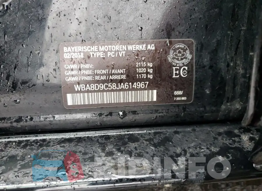 WBA8D9C58JA614967 Photo# 12