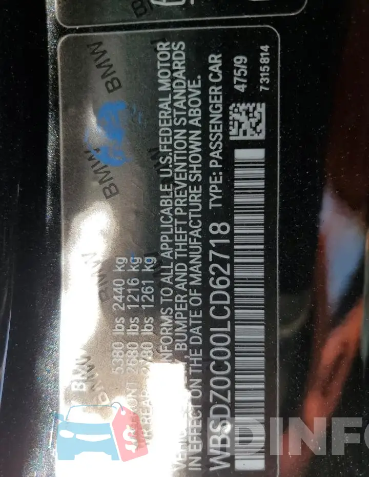 WBSDZ0C00LCD62718 Photo# 13