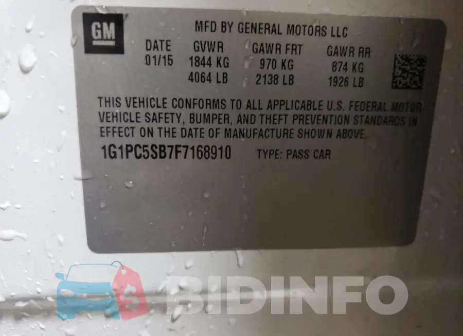 1G1PC5SB7F7168910 Photo# 12