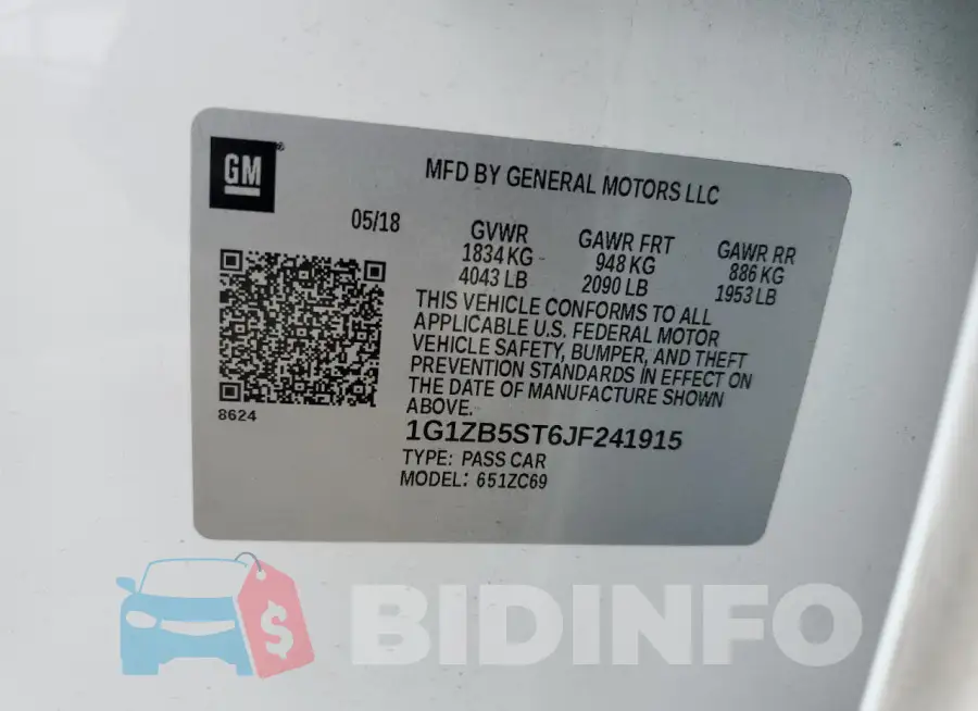 1G1ZB5ST6JF241915 Photo# 12