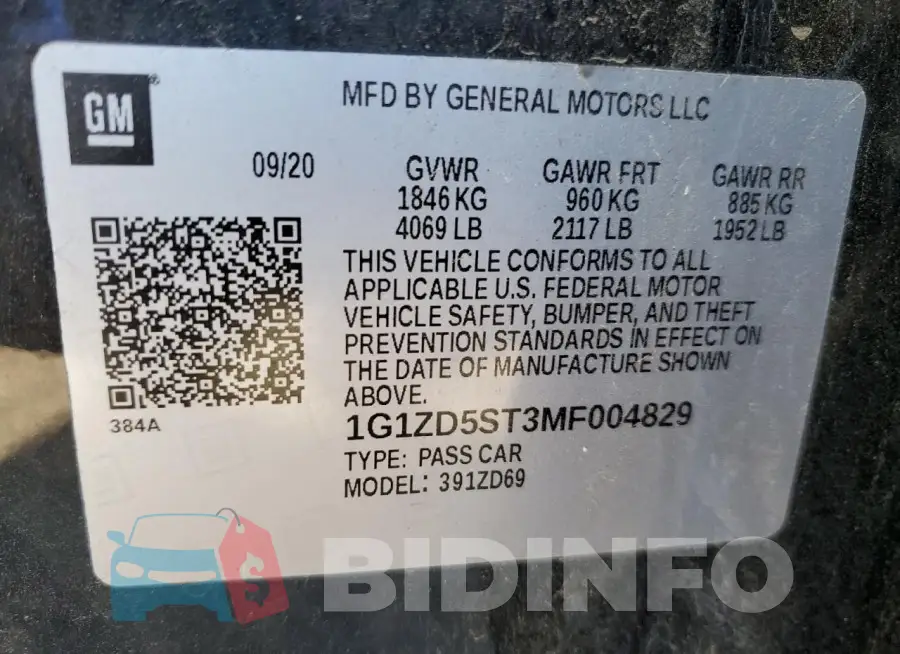 1G1ZD5ST3MF004829 Photo# 12