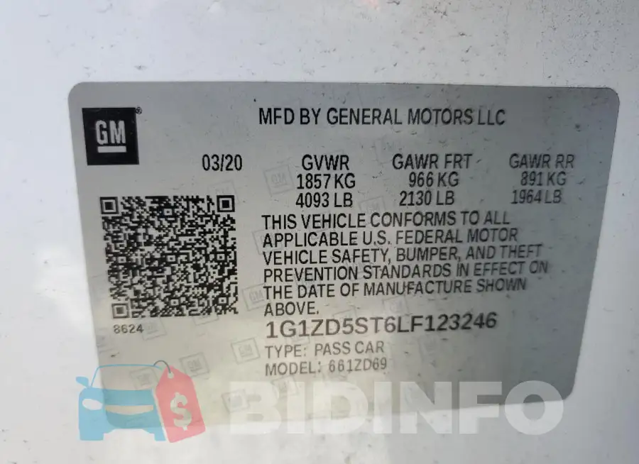 1G1ZD5ST6LF123246 Photo# 12