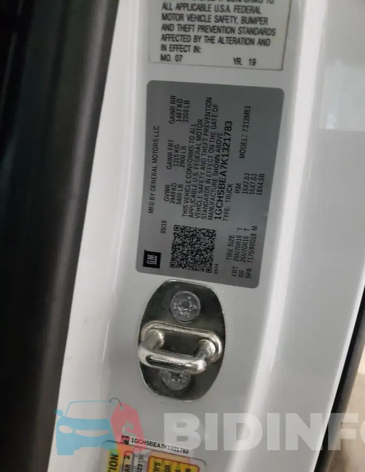1GCHSBEA7K1321783 Photo# 12