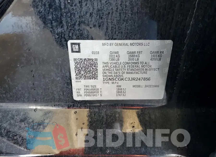 1GNSCGKC3JR247856 Photo# 13