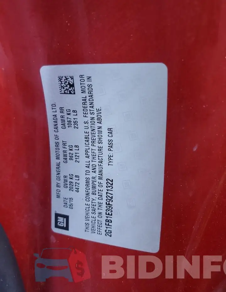 2G1FB1E39F9271322 Photo# 12