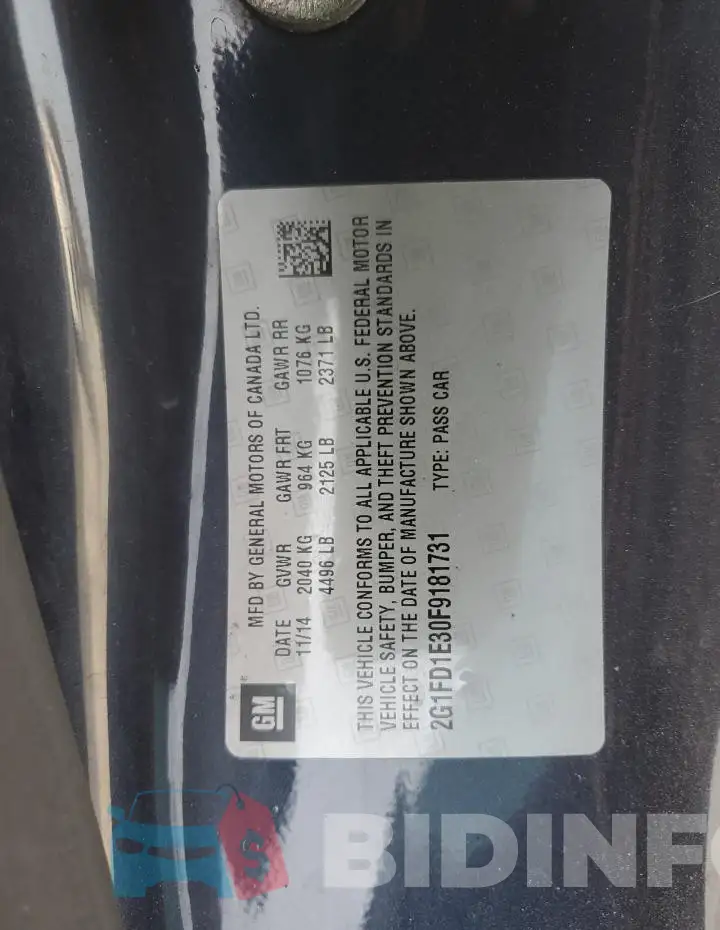 2G1FD1E30F9181731 Photo# 12