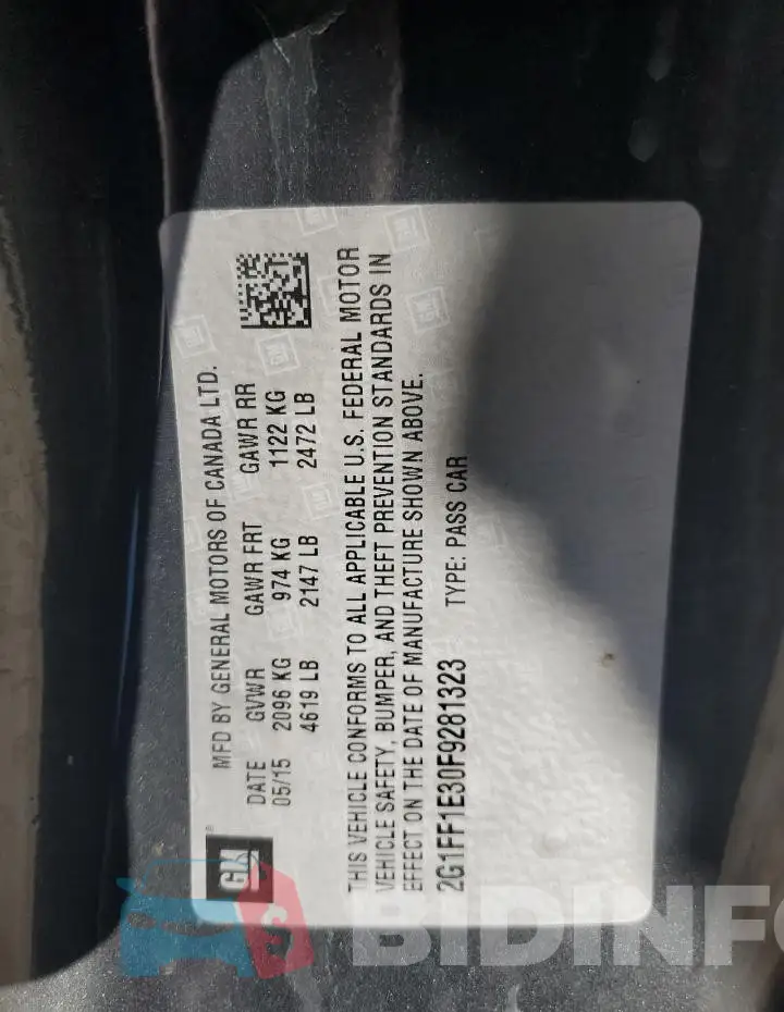 2G1FF1E30F9281323 Photo# 12