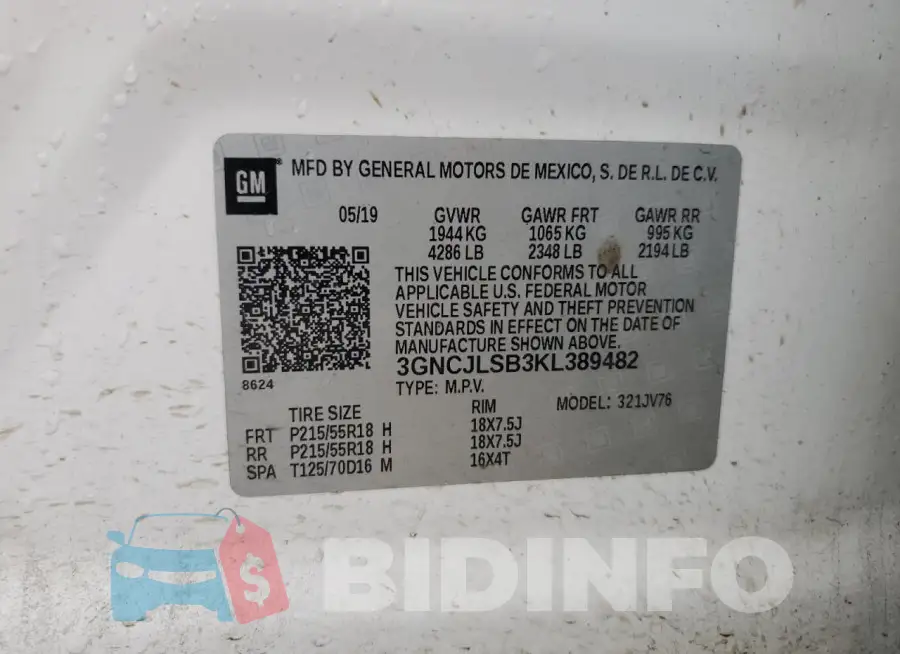 3GNCJLSB3KL389482 Photo# 12