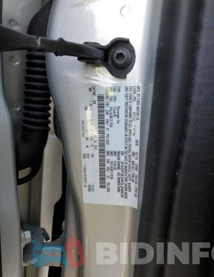 1FADP3E24GL298625 Photo# 12