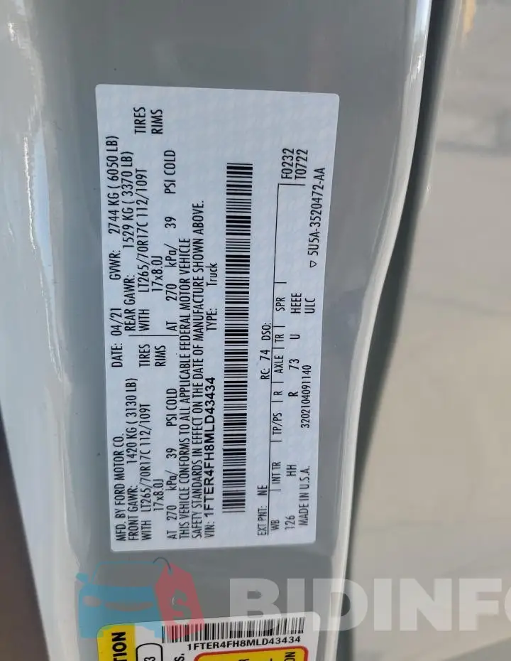 1FTER4FH8MLD43434 Photo# 12