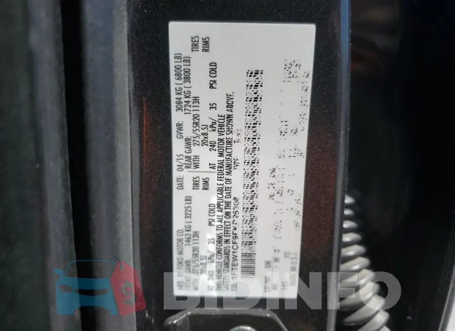 1FTEW1CF9FKD26208 Photo# 12
