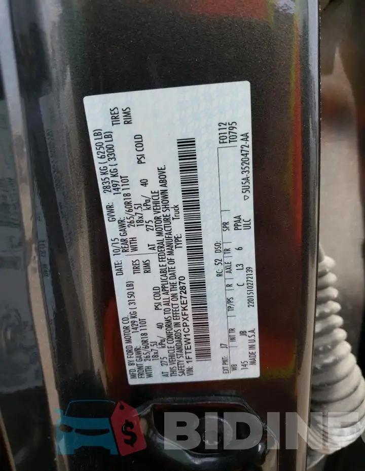 1FTEW1CPXFKE72870 Photo# 13
