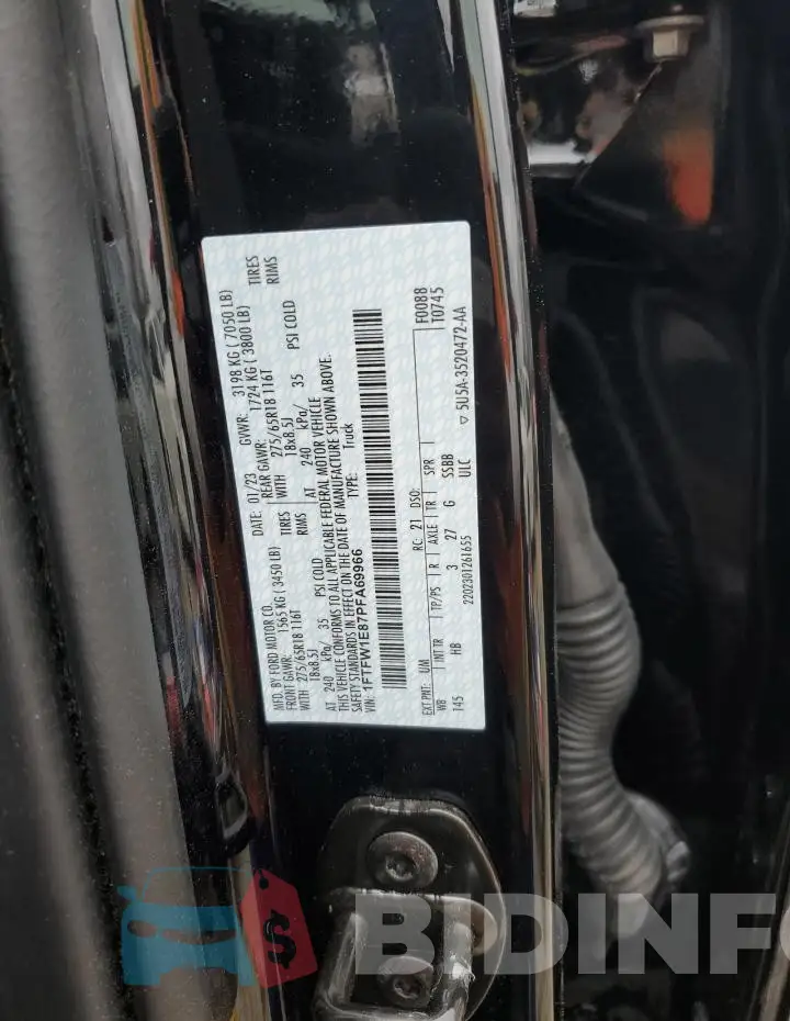 1FTFW1E87PFA69966 Photo# 12