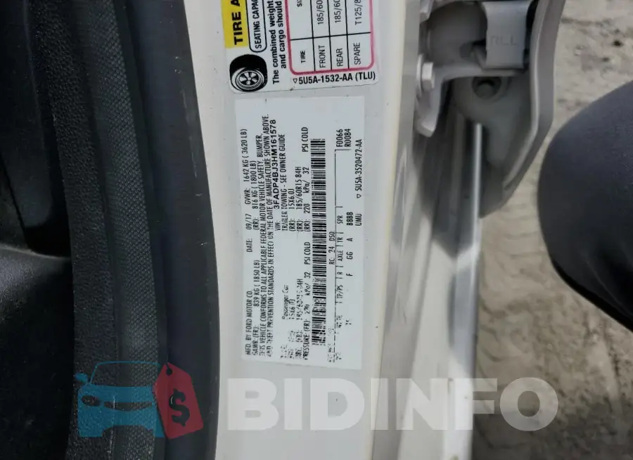 3FADP4BJ3HM161578 Photo# 12