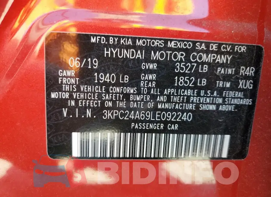 3KPC24A69LE092240 Photo# 12