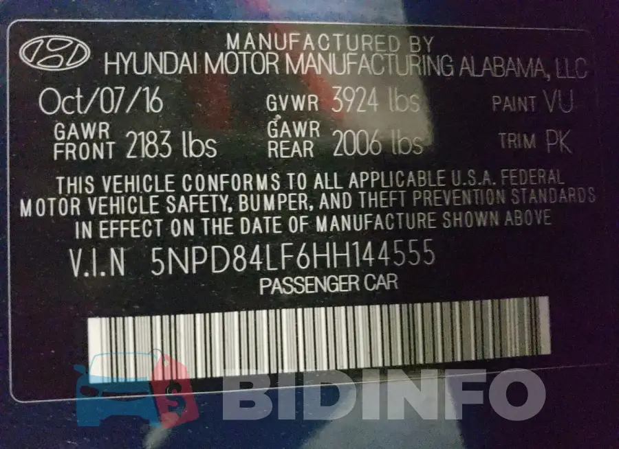 5NPD84LF6HH144555 Photo# 13
