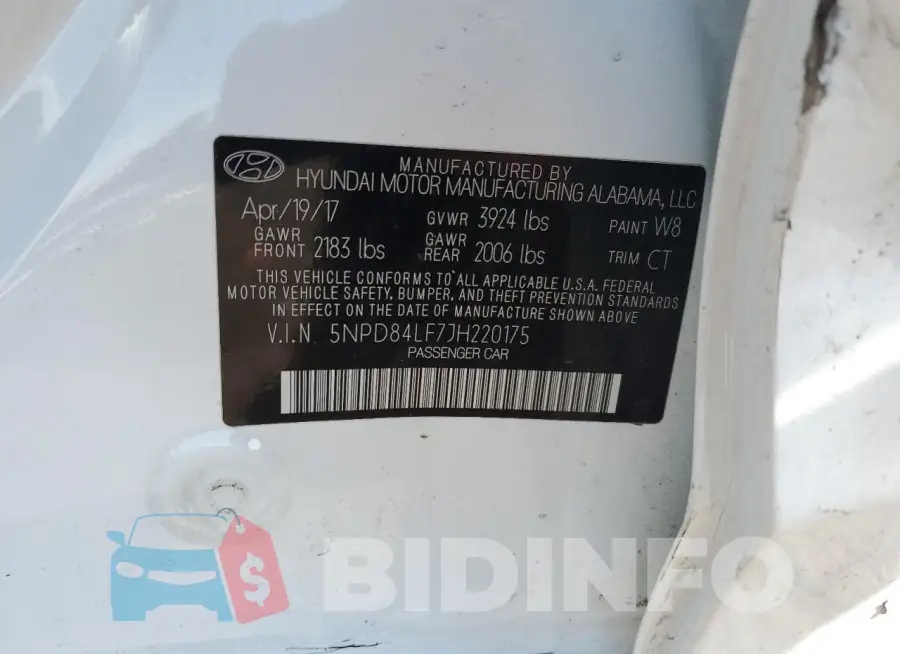 5NPD84LF7JH220175 Photo# 12