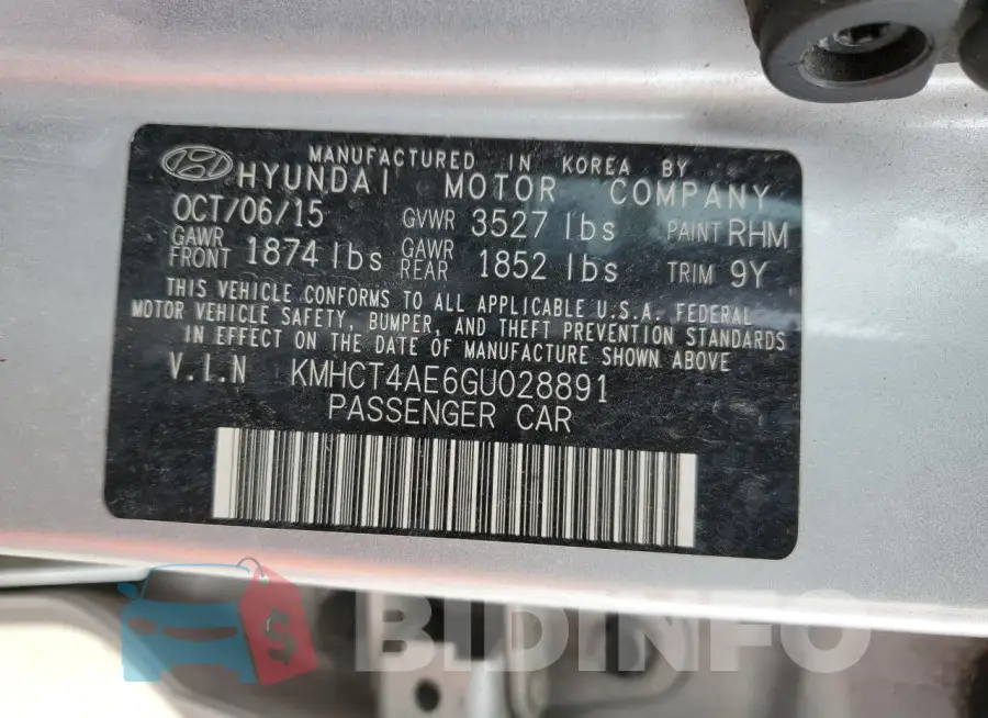 KMHCT4AE6GU028891 Photo# 12