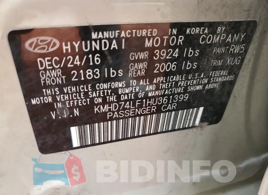 KMHD74LF1HU361399 Photo# 12