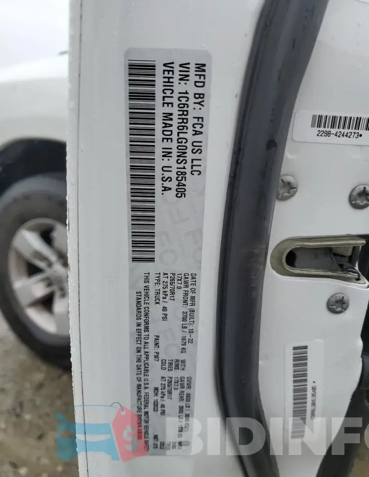 1C6RR6LG0NS185405 Photo# 12