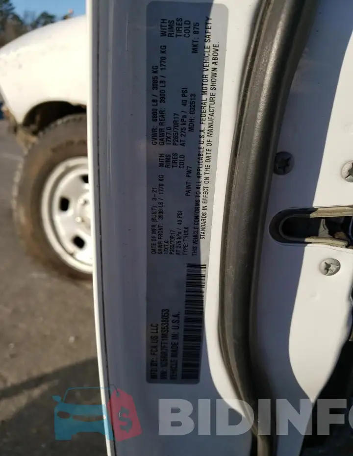 1C6RR7FT1MS538053 Photo# 12