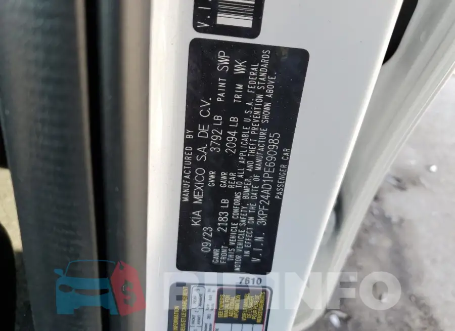 3KPF24AD1PE690985 Photo# 12