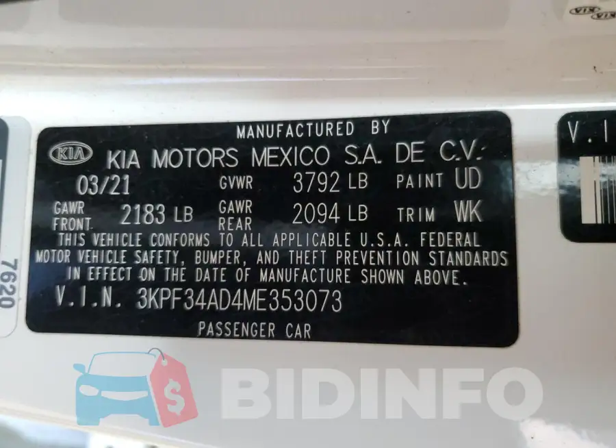 3KPF34AD4ME353073 Photo# 12
