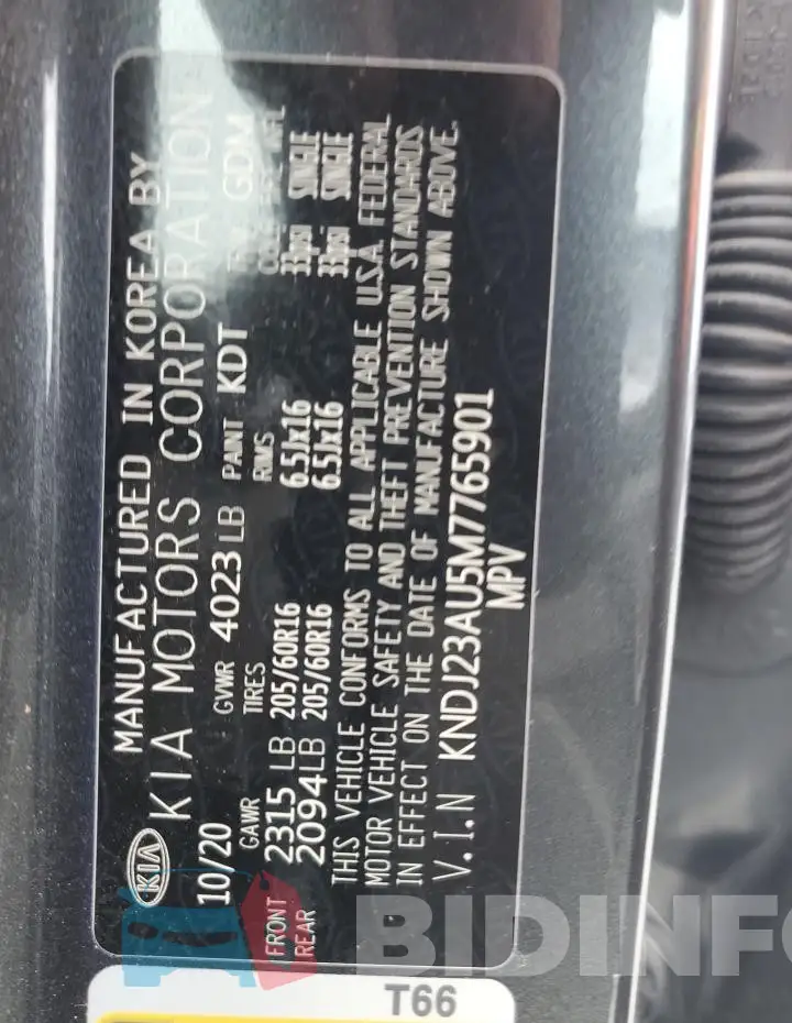 KNDJ23AU5M7765901 Photo# 12