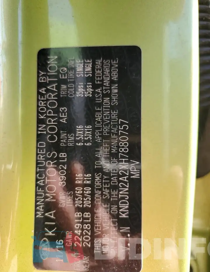 KNDJN2A2XH7880757 Photo# 12
