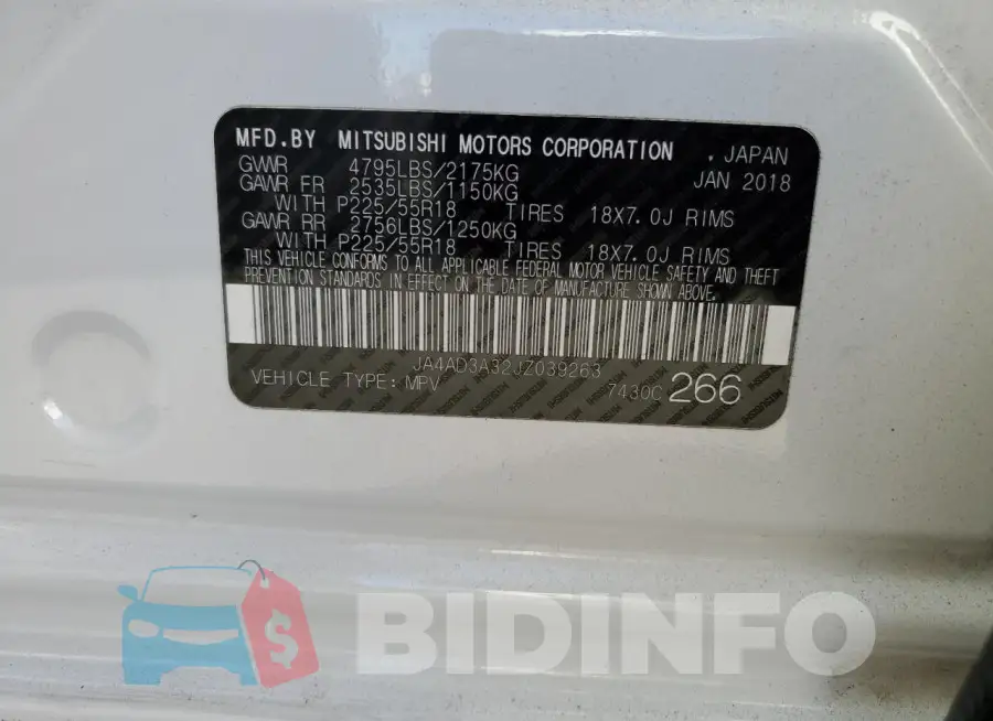 JA4AD3A32JZ039263 Photo# 13