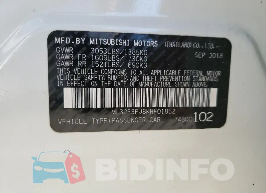 ML32F3FJ8KHF01852 Photo# 12