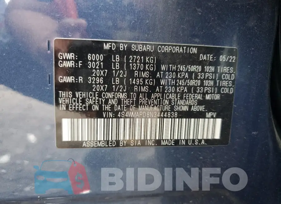 4S4WMAPD8N3444838 Photo# 13