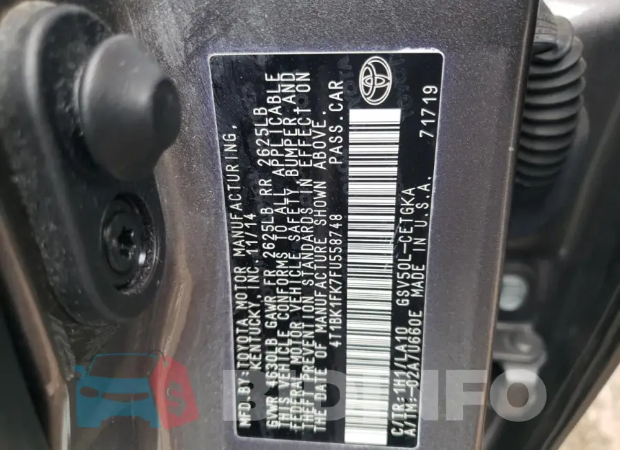 4T1BK1FK7FU558748 Photo# 13