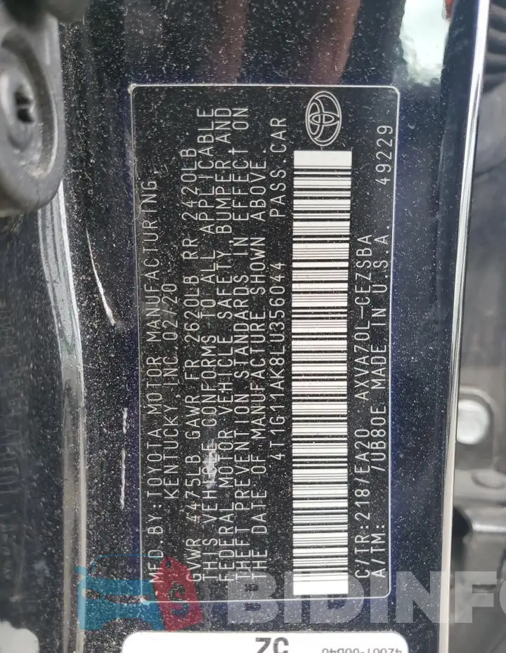 4T1G11AK8LU356044 Photo# 12