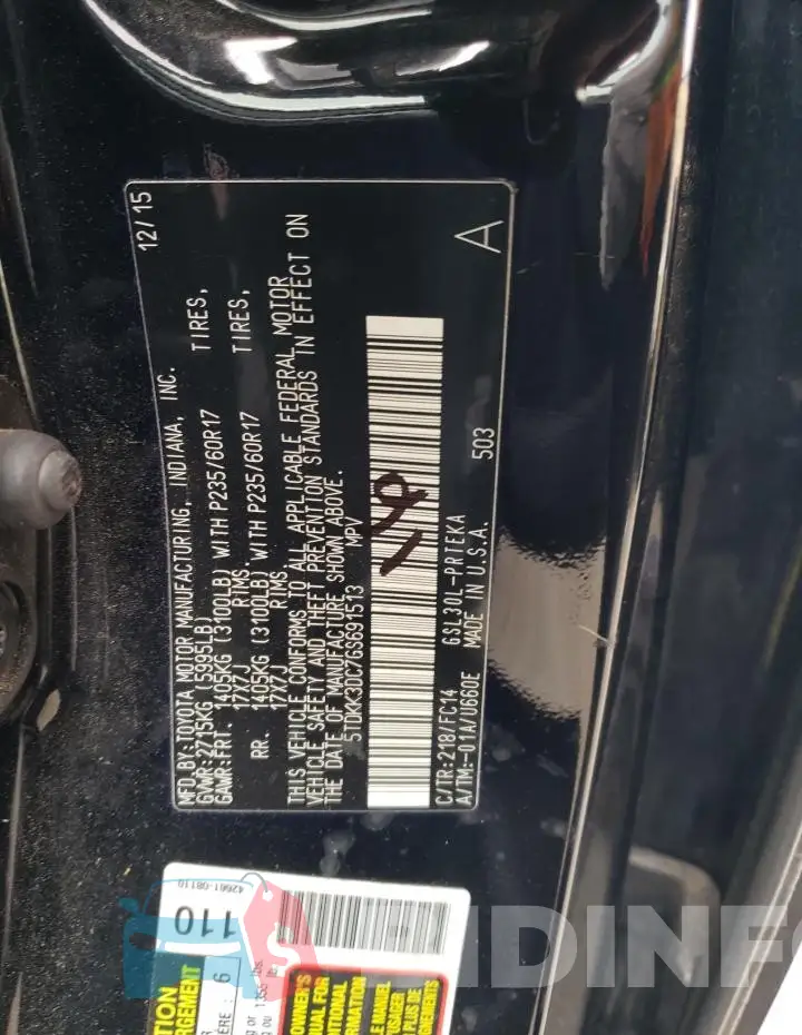 5TDKK3DC7GS691513 Photo# 12