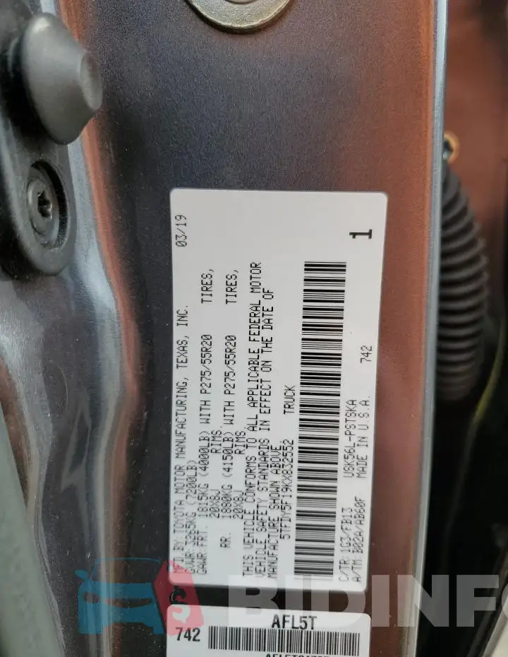 5TFDY5F19KX832552 Photo# 13