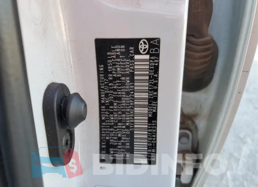 5YFBPRHE7HP724181 Photo# 12