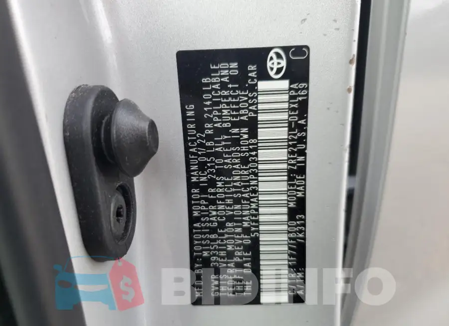 5YFEPMAE3NP303418 Photo# 12