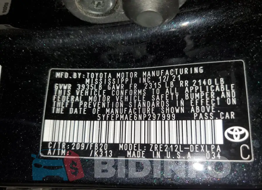 5YFEPMAE6NP297999 Photo# 12