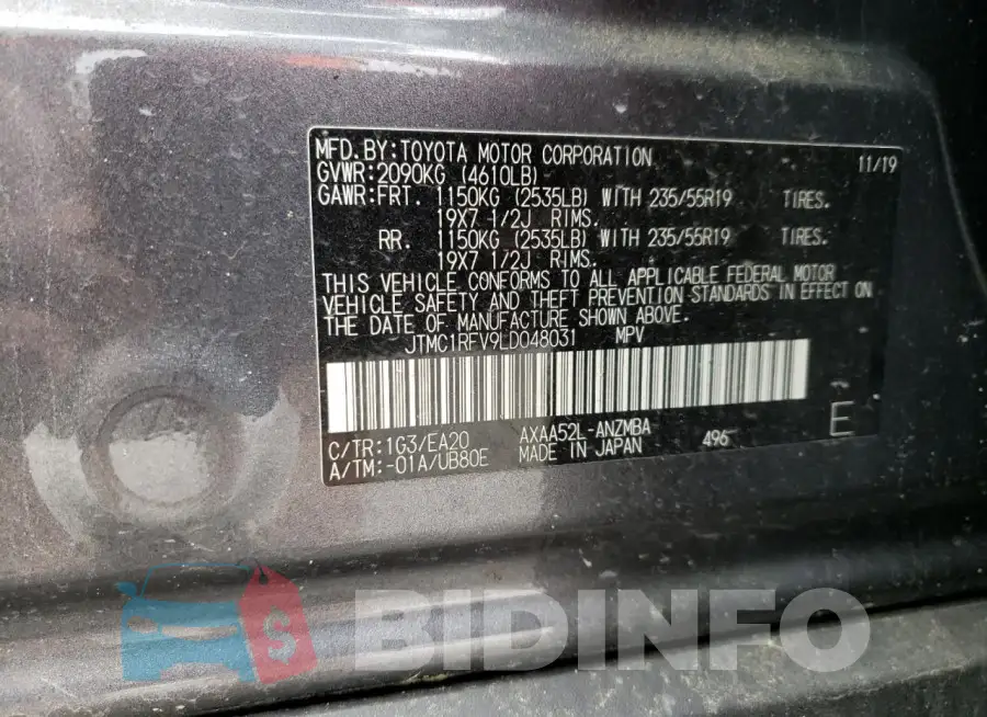 JTMC1RFV9LD048031 Photo# 13