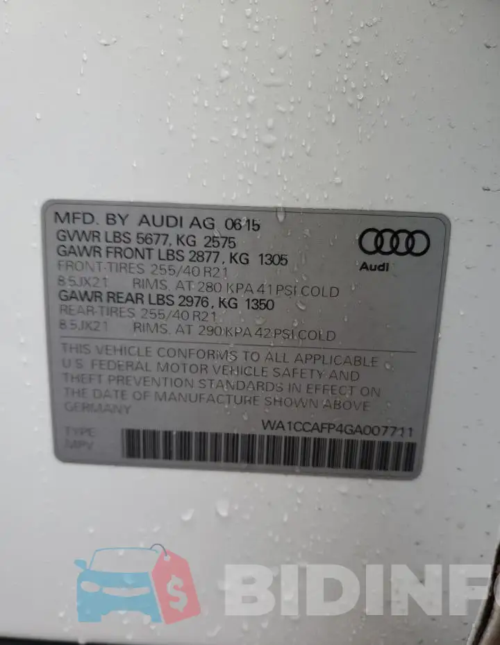 WA1CCAFP4GA007711 Photo# 12
