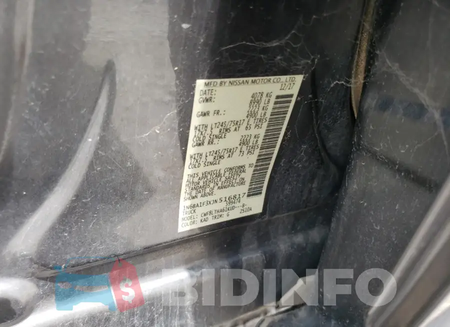 1N6BA1F3XJN516817 Photo# 12