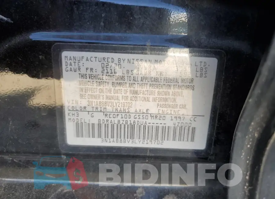 3N1AB8BV3LY219702 Photo# 13
