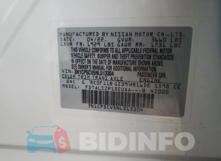 3N1CP5CV5NL513304 Photo# 13