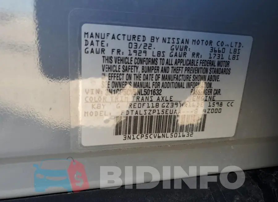 3N1CP5CV6NL501632 Photo# 13