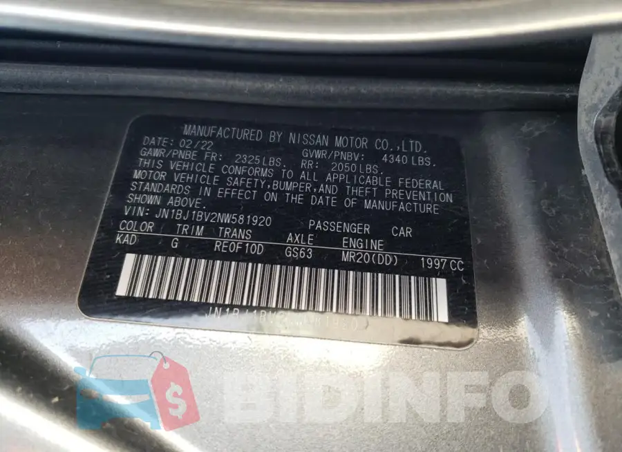 JN1BJ1BV2NW581920 Photo# 13
