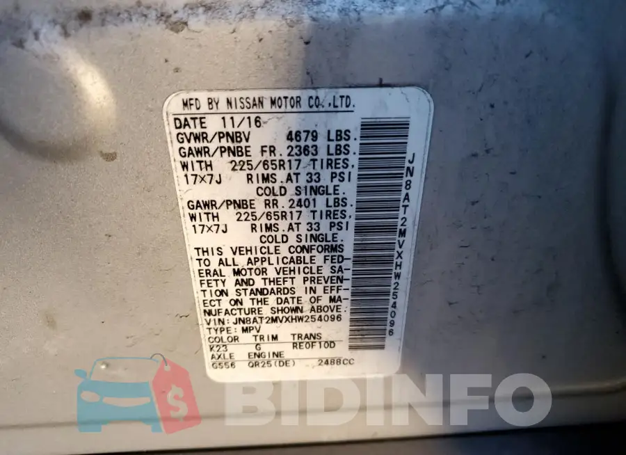 JN8AT2MVXHW254096 Photo# 12
