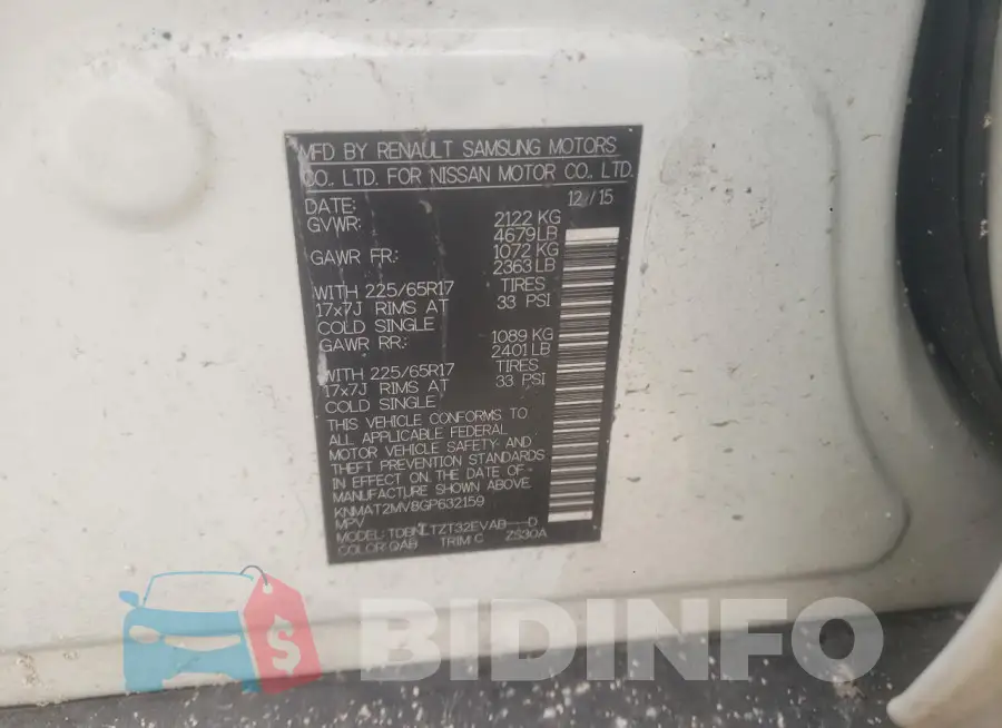KNMAT2MV8GP632159 Photo# 12