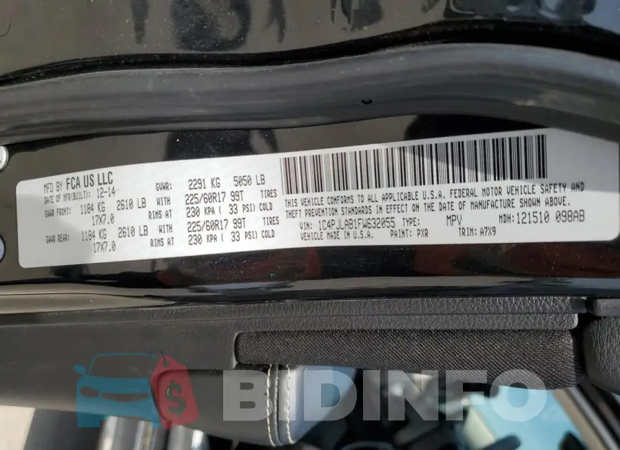 1C4PJLAB1FW632055 Photo# 13