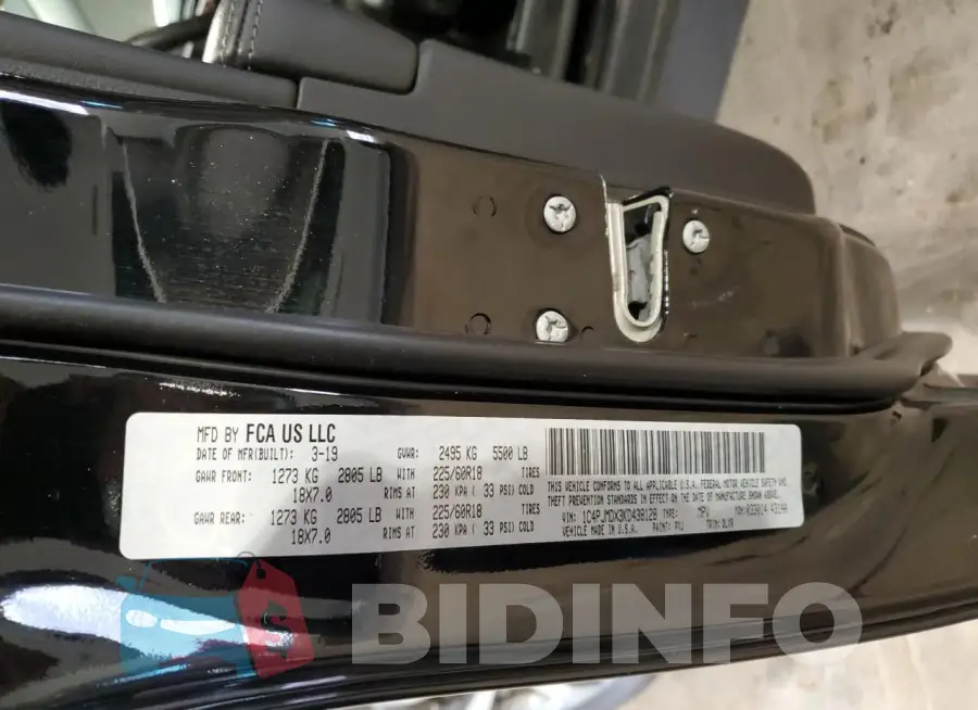 1C4PJMDX3KD438128 Photo# 12